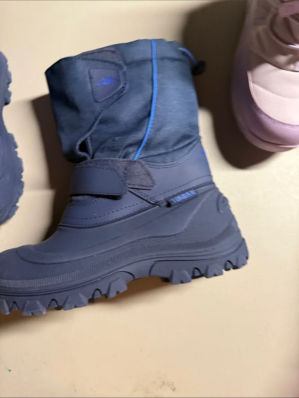 Tundra Kids Navy Blue Winter Snow Boots